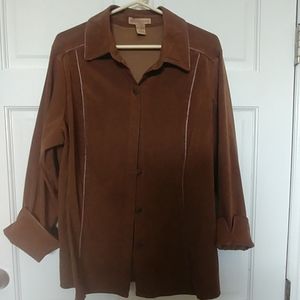 Bohemian style Notations faux shade jacket